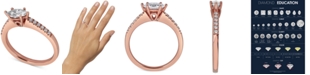 Macy's Diamond Oval Engagement Ring (5/8 ct. t.w.) in 14k Rose Gold